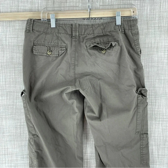 Banana Republic hiking pants Womens Size 8 green roll tab 1584 - Picture 6 of 10